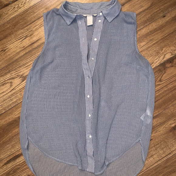 Striped sleeveless blouse - Picture 1 of 1
